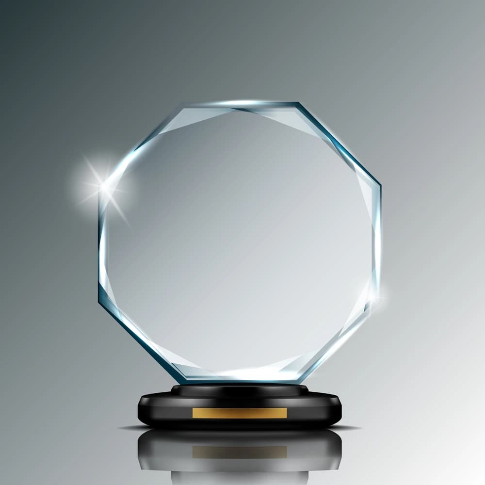 Acrylic Awards are glowing testaments to hard work and dedication.