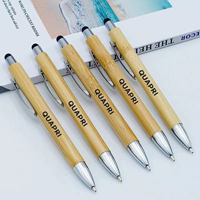 Bamboo ballpoint pens: green choice for writers.
