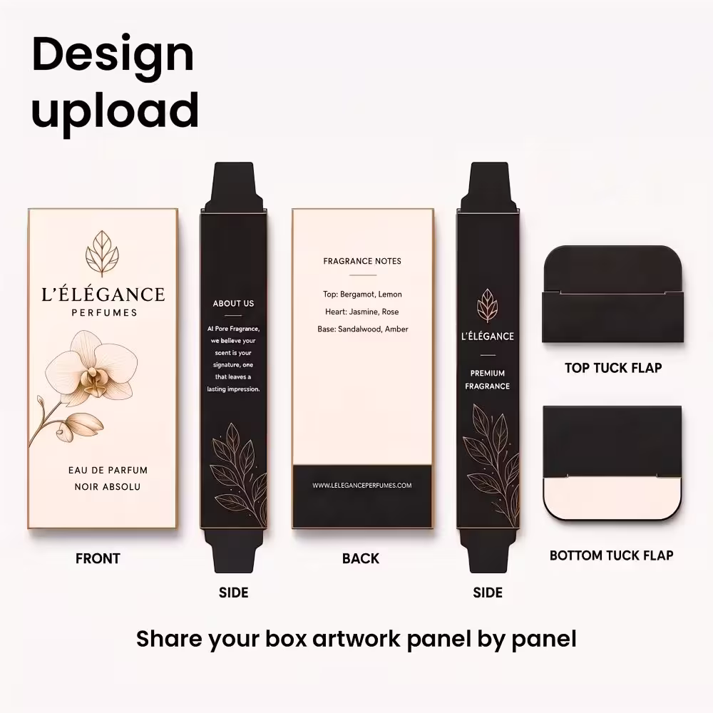 custom printed paper boxes, design upload panel guide