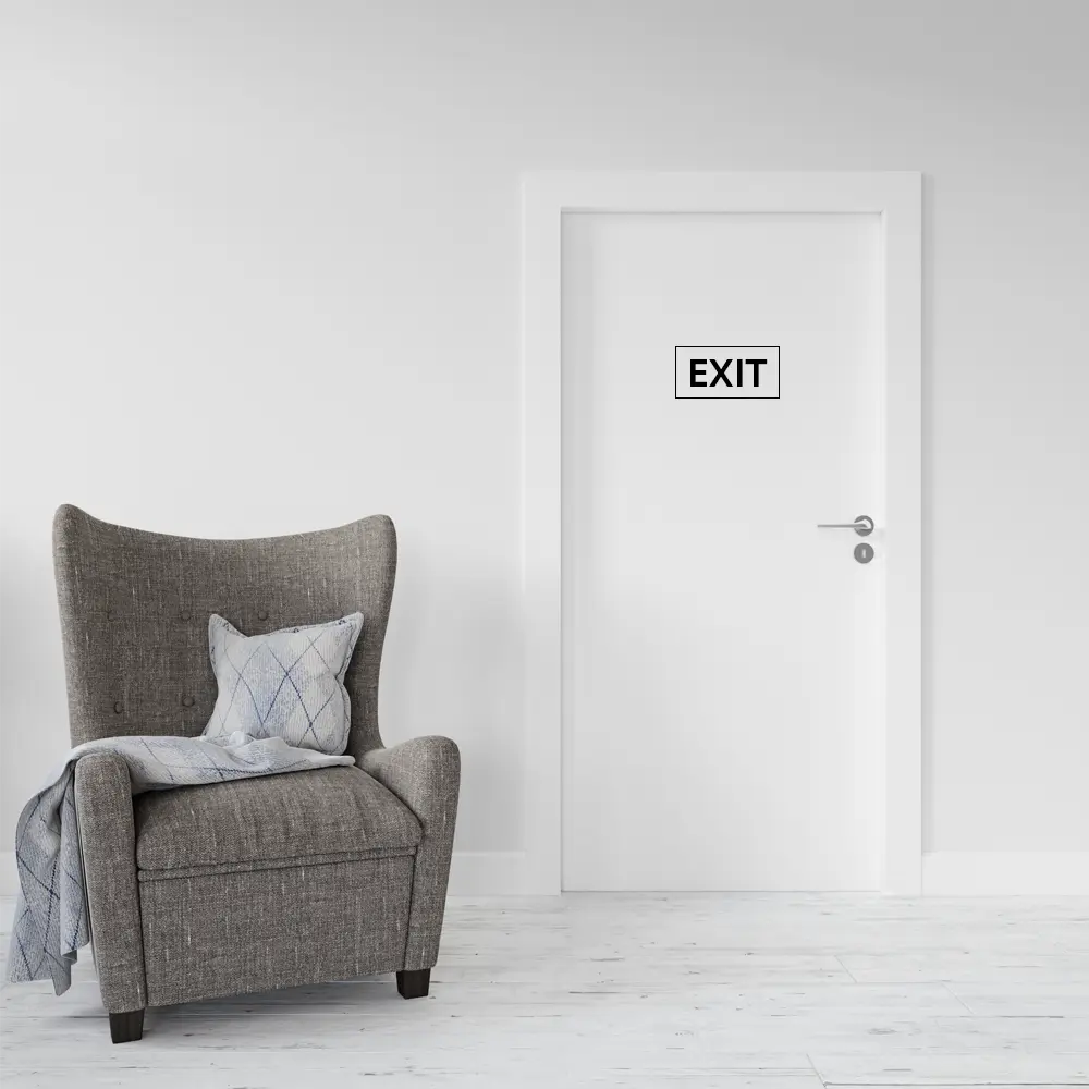 "Escape Route Navigation Symbols" Emergency Exit Signs