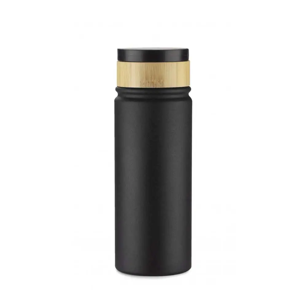 Durable Thermos bottle with double-walled insulation and a convenient carrying strap, perfect for travel and outdoor activities.