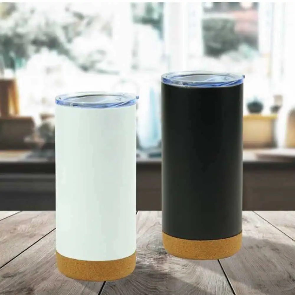 Eco-friendly insulated coffee mugs for hot beverages.